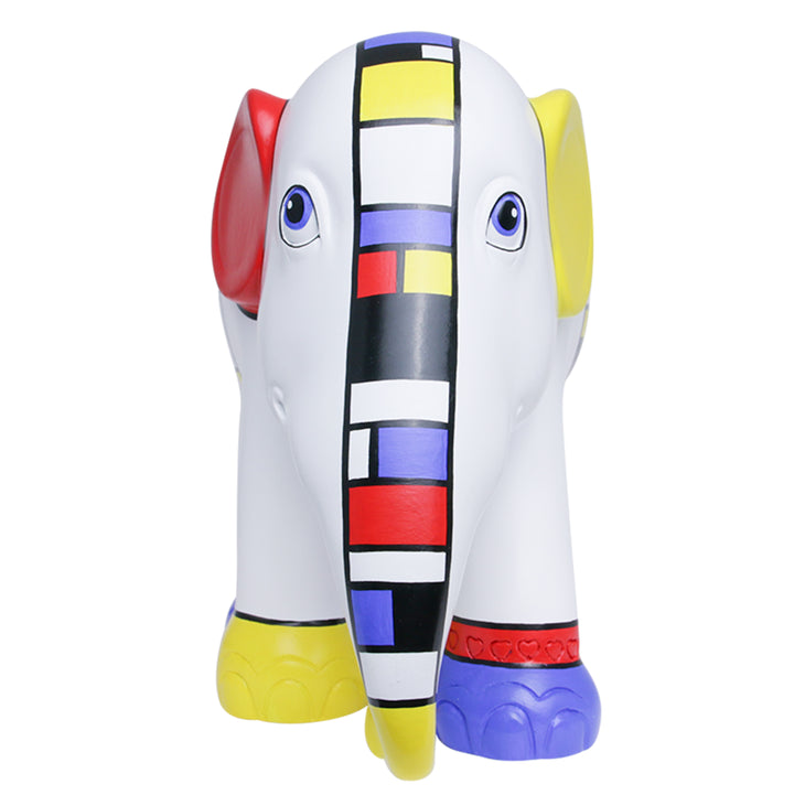 Elephant Parade Elefante Mondriaan Crosted My Mind 15 cm Limited Edition 3000 Mondriaan Crosted My Mind 15