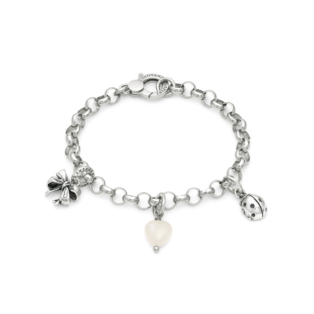 Giovanni Raspini Fortuna Preziosa Armband - Armband i 925 silver och bergskristall -