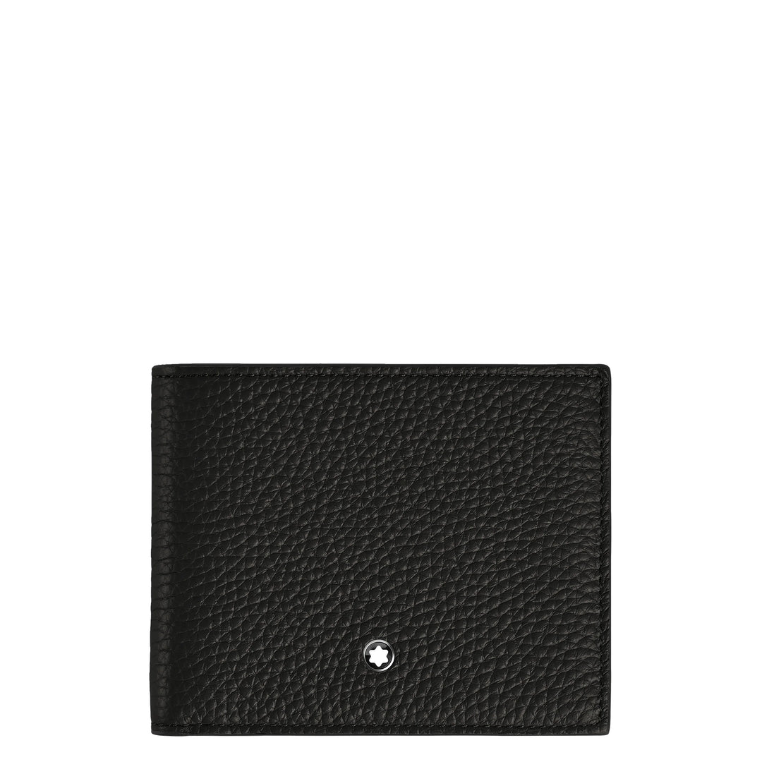 Montblanc wallet with coin purse 4 compartments black 220217