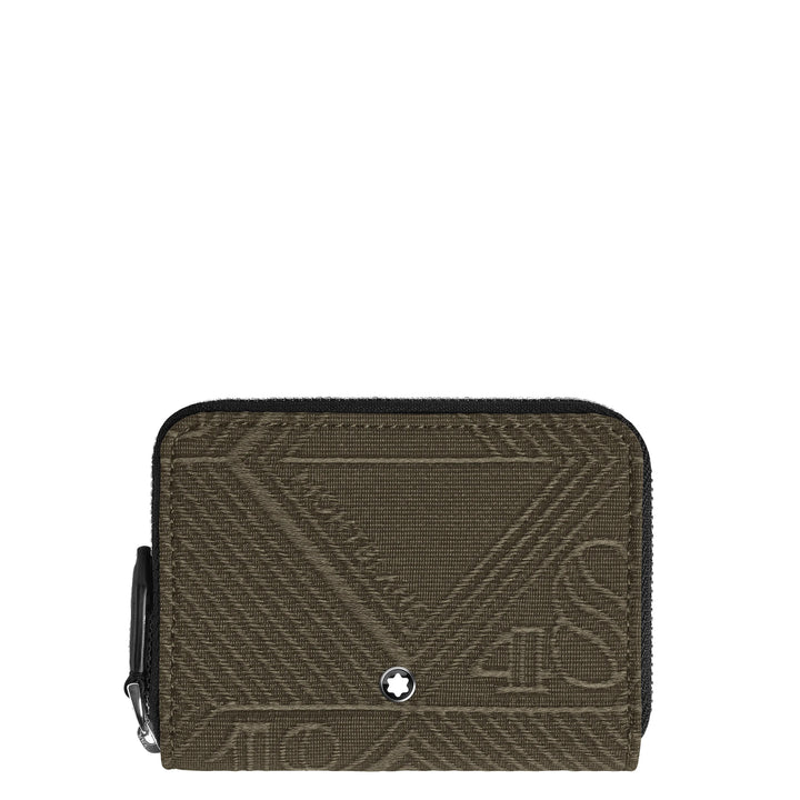Montblanc wallet with zip 2 mini compartments 4810 khaki green 220263
