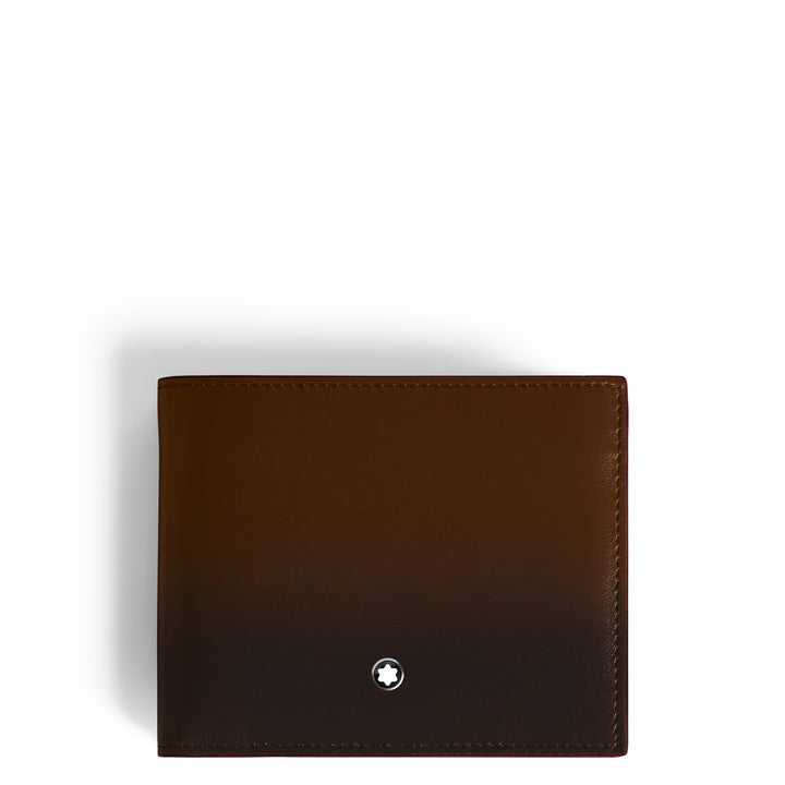 Montblanc wallet 6 compartments Meisterstück shaded brown 220315