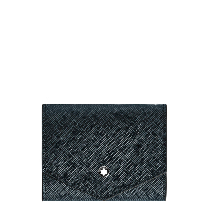 Montblanc Sartorial blå tweed møntpung 220348