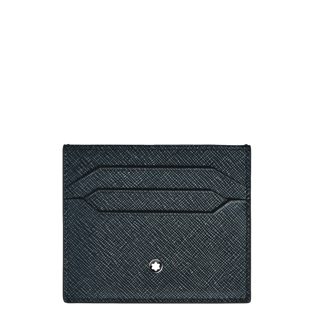 Montblanc kortholder 6 rum Sartorial blå tweed 220389