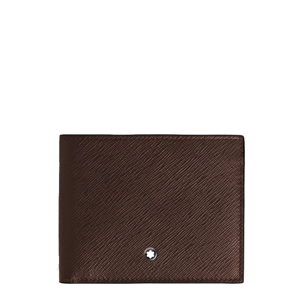 Montblanc 8 pocket plånbok i Sartorial läder ebenholts färg 223023
