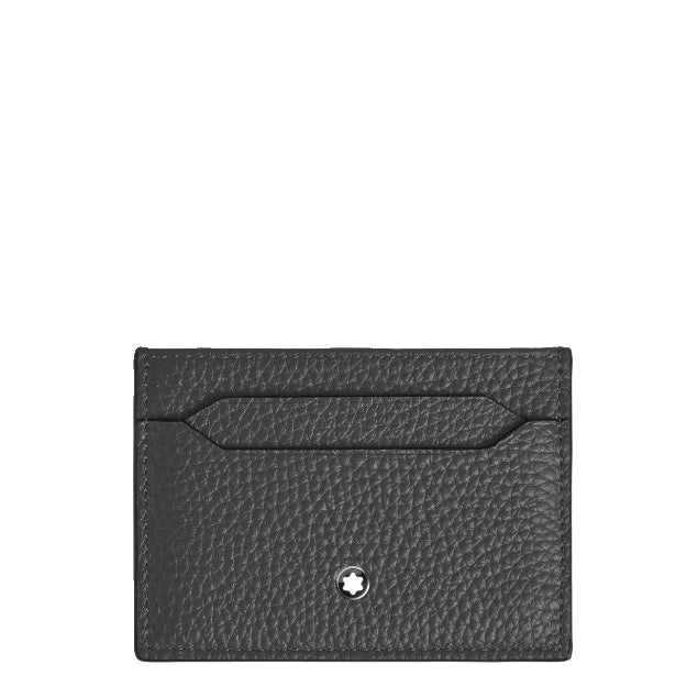 Montblanc kortholder med 5 lommer i smedet læder 223031