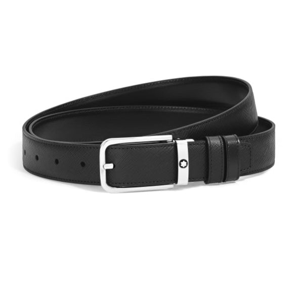 Montblanc vendbart bælte 30 mm Sartorial læder rektangulært spænde 223409