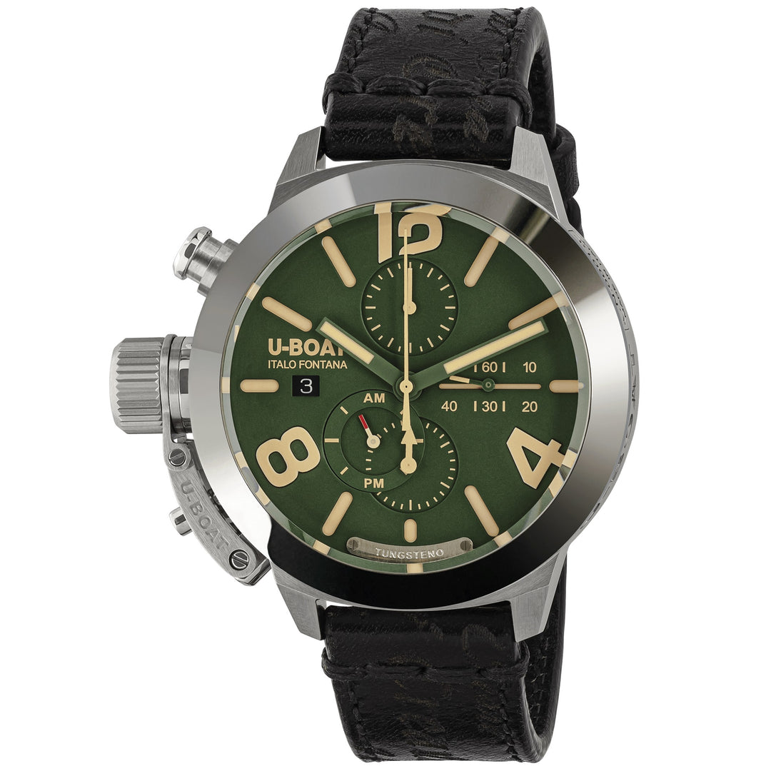 U-bådklassisk ur 45 wolframer CAS Green 45mm Automatisk grøn stål 9581