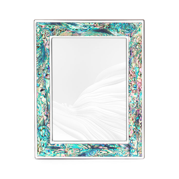 Giovanni Raspini Mittlerer Abalone-Rahmen – Rahmen aus Silber und Abalone – 02402