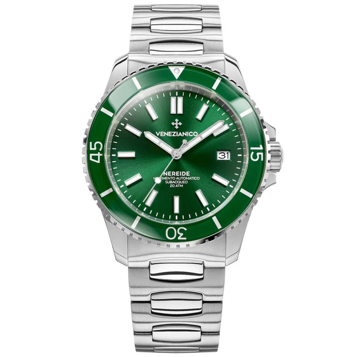 Venezianico Nereide 42mm grønt automatisk stålur 3321501C