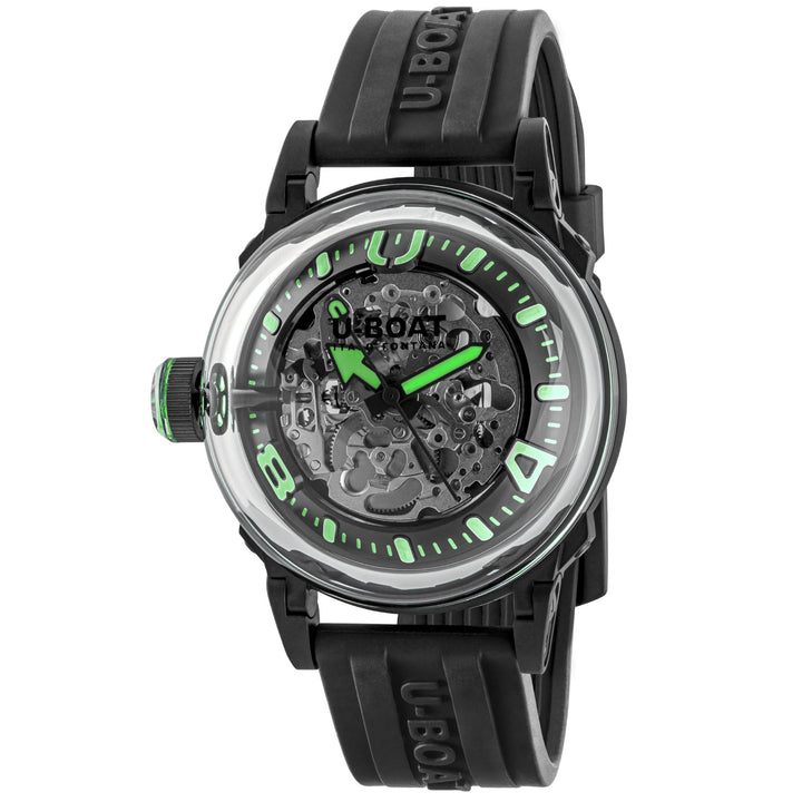 U-BOAT-Uhr U-65 44 mm grüner Automatikstahl schwarz PVD-Finish 3347