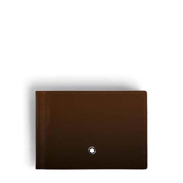 Montblanc 6-ficks plånbok med pengaklämma Meisterstück Gradient brun 220316