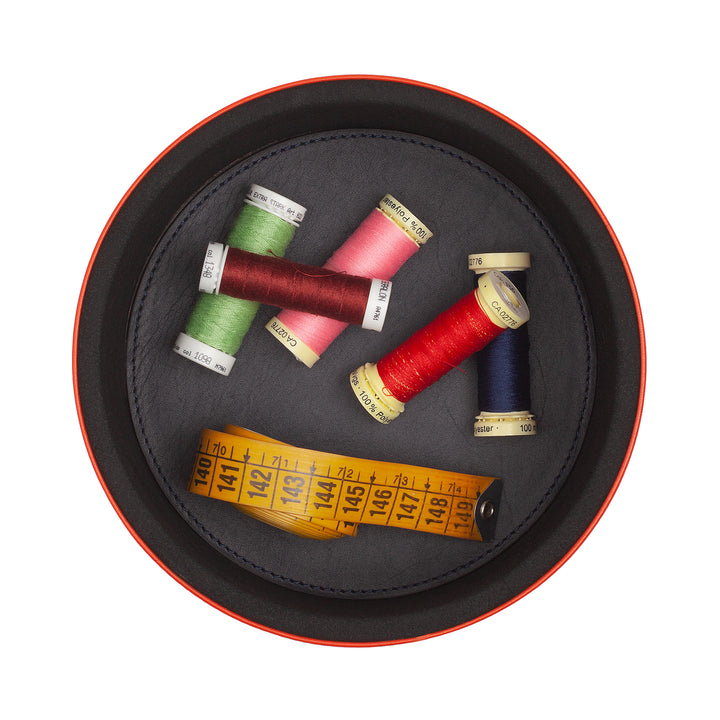 DUDU in Design leather jar of furniture, storage with 10x10cm lid, crooked pod holder.