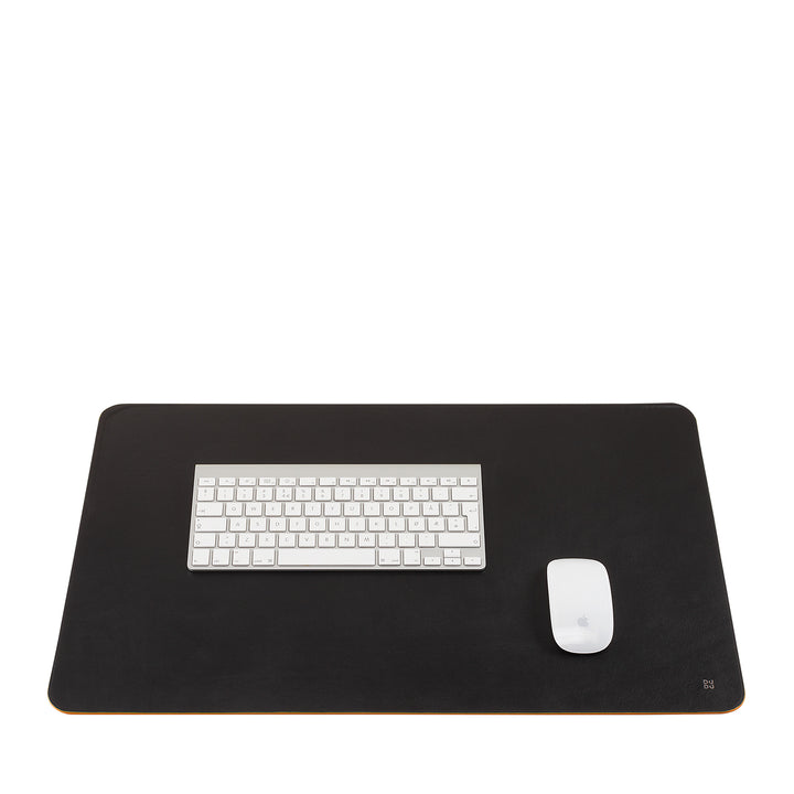 DUDU underbow Desk Office in two-tone leather 61x40 cm, Double-Face Raisable, Soft non-slip without seams