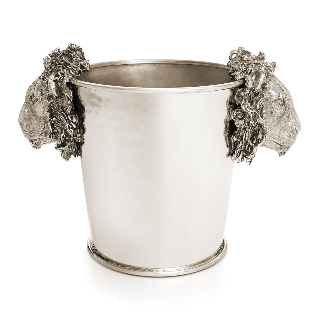 Giovanni Raspini Lion Heads Champagnehink - Champagnehink i vit brons - B0618