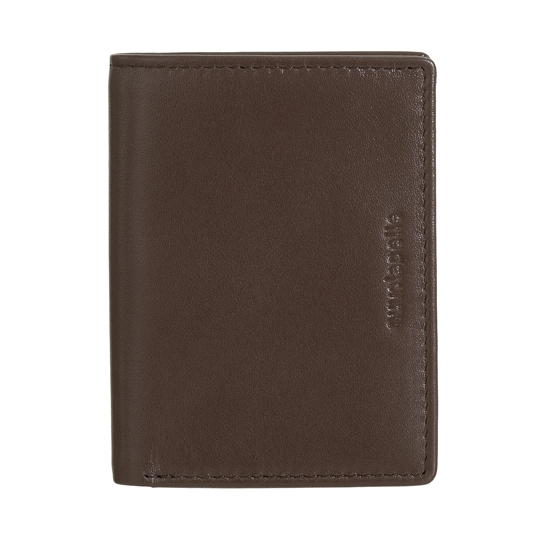 Nuvola Pelle mænds lille læderpung, Kompakt kortholder, Seddelholder, Bifold Pocket Wallet, Slankt Design