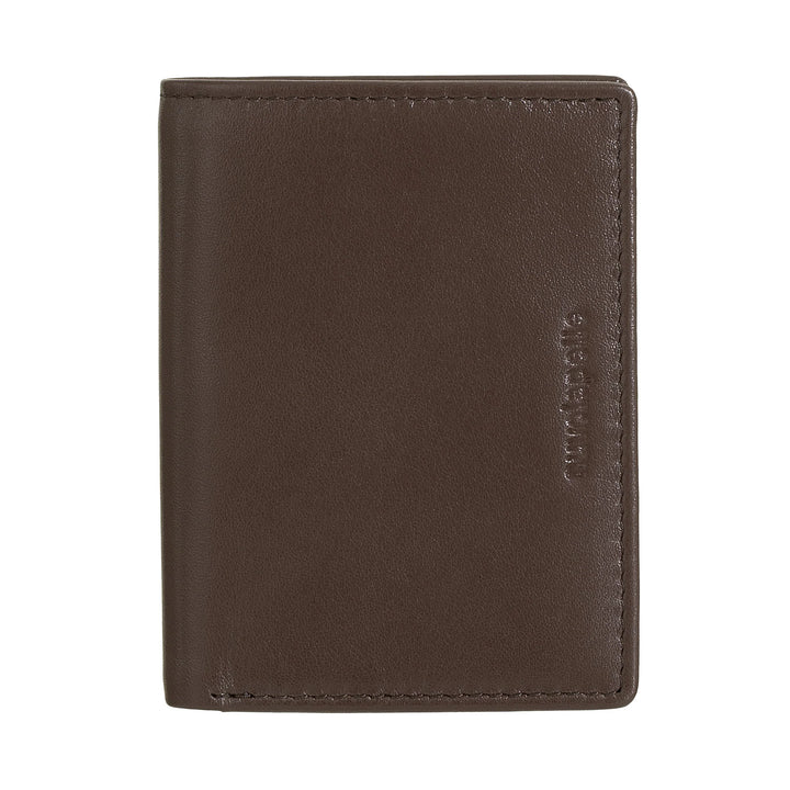 Nuvola Pelle mænds lille læderpung, Kompakt kortholder, Seddelholder, Bifold Pocket Wallet, Slankt Design