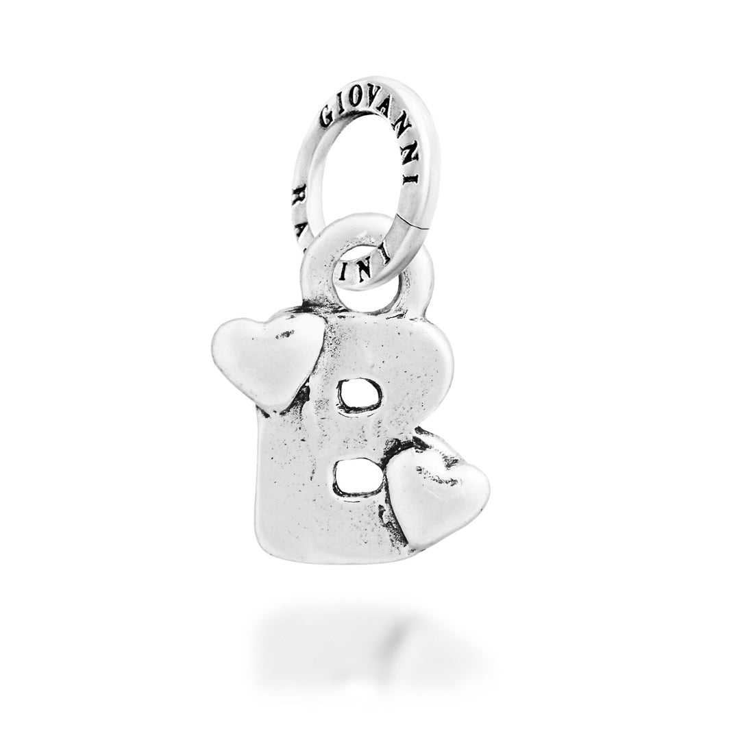 Giovanni Raspini Berlock "B" Little Hearts - Silver Berlock - 12778