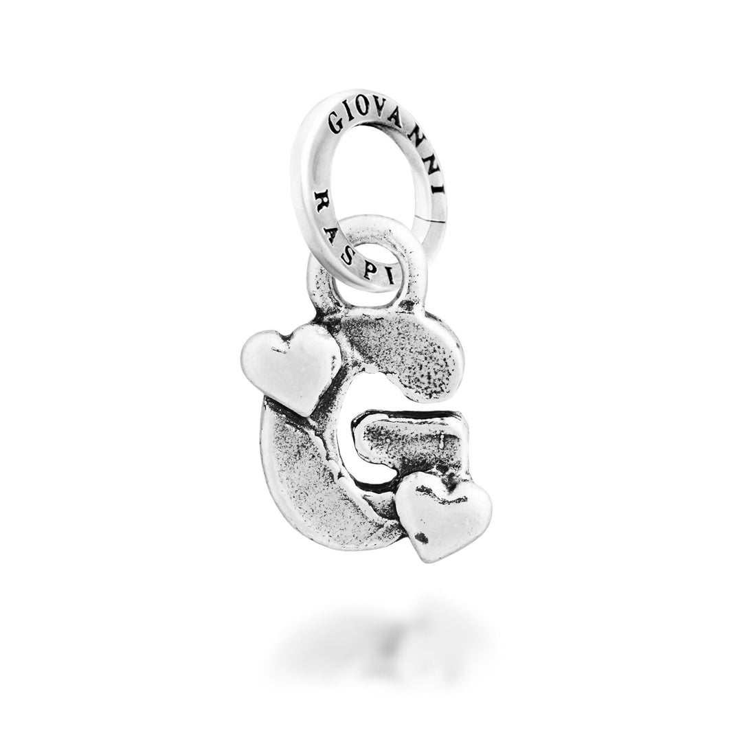 Giovanni Raspini Charm „G“ Little Hearts – Silber Charm – 12783