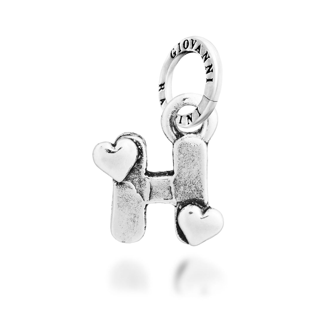 Giovanni Raspini Berlock "H" Little Hearts - Silver Berlock - 12784