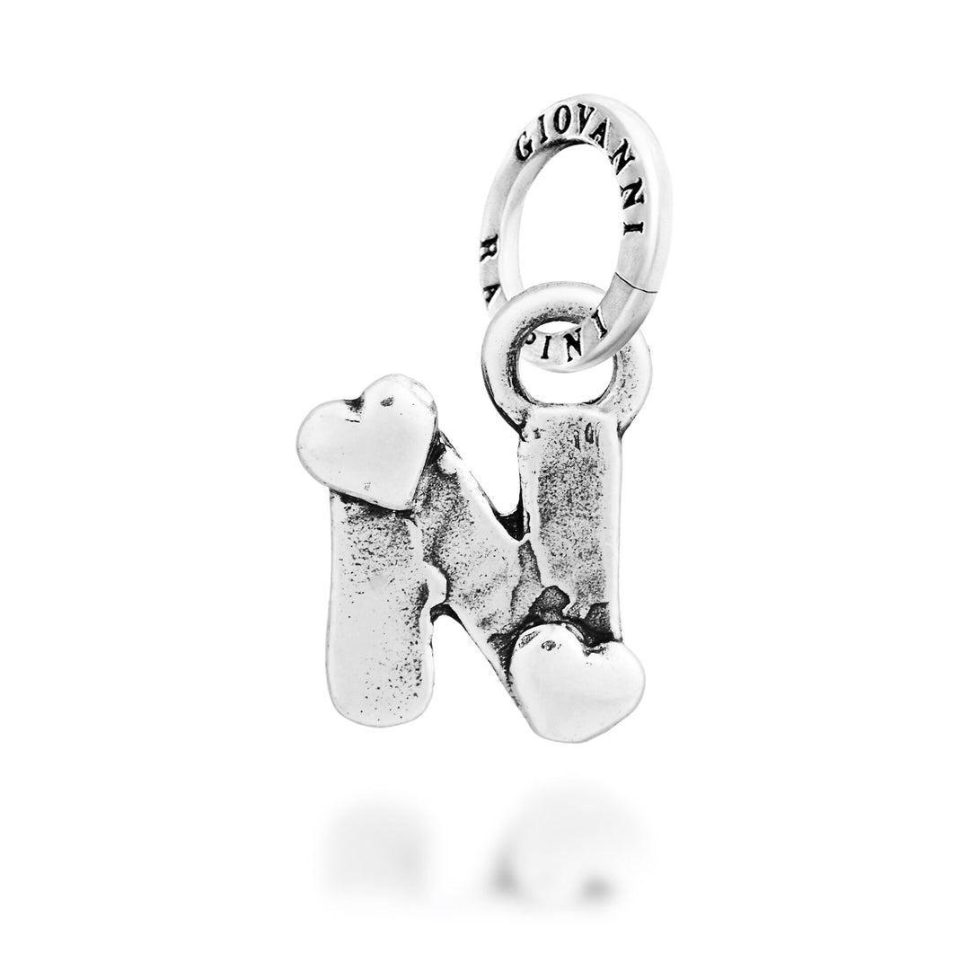 Giovanni Raspini Berlock "N" Little Hearts - Silver Berlock - 12790