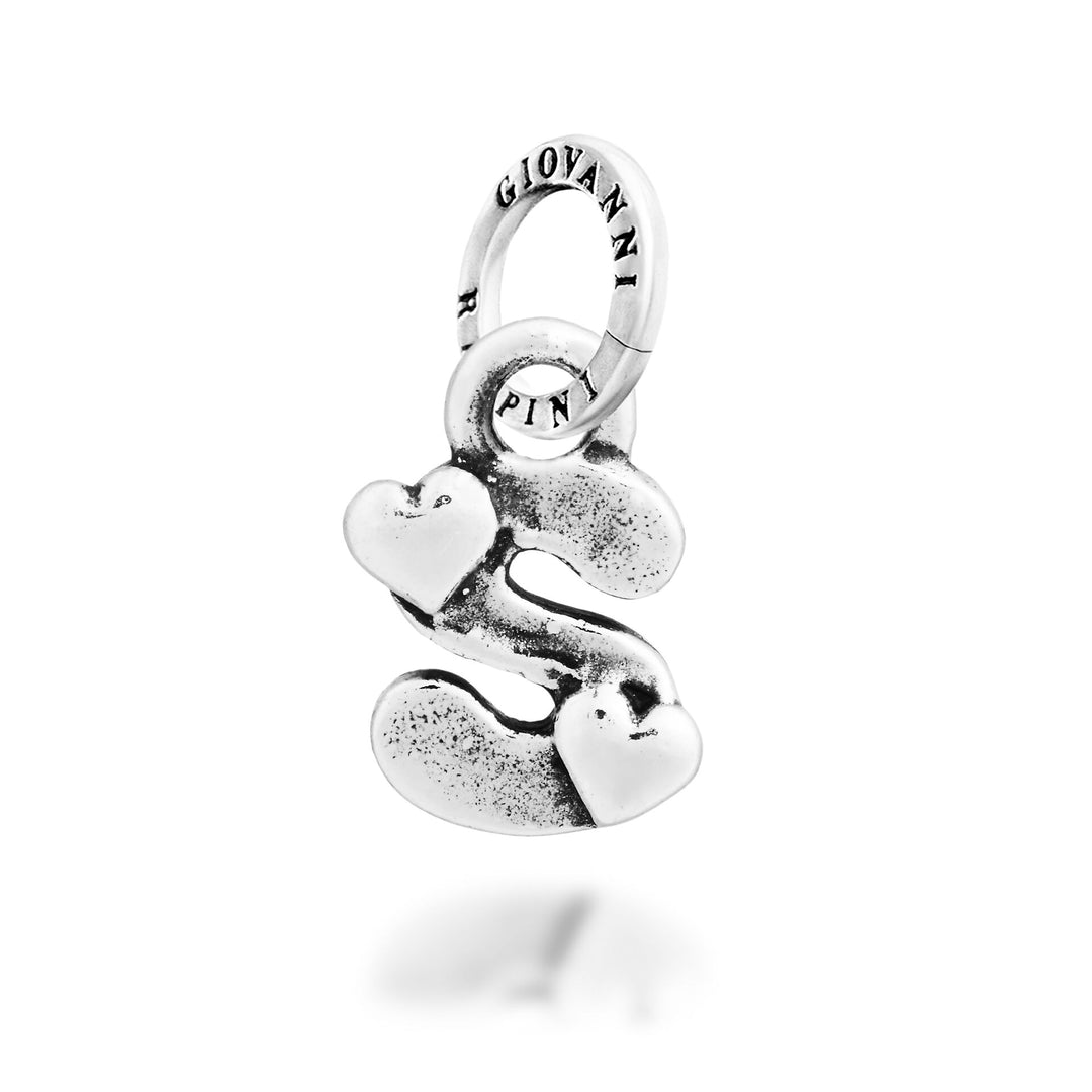 Giovanni Raspini Berlock "S" Little Hearts - Silver Berlock - 12795