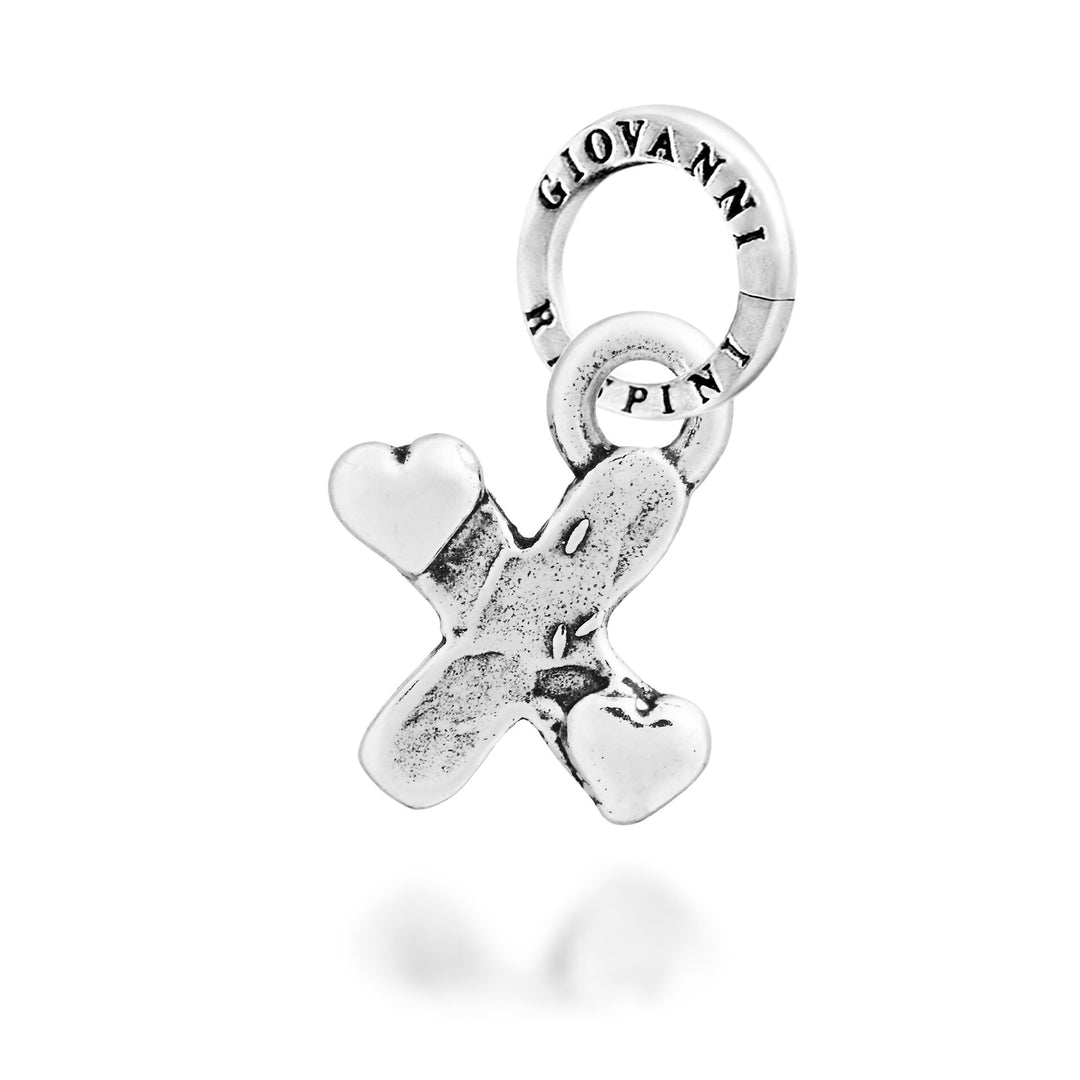 Giovanni Raspini Charm „X“ Little Hearts – Silber Charm – 12800