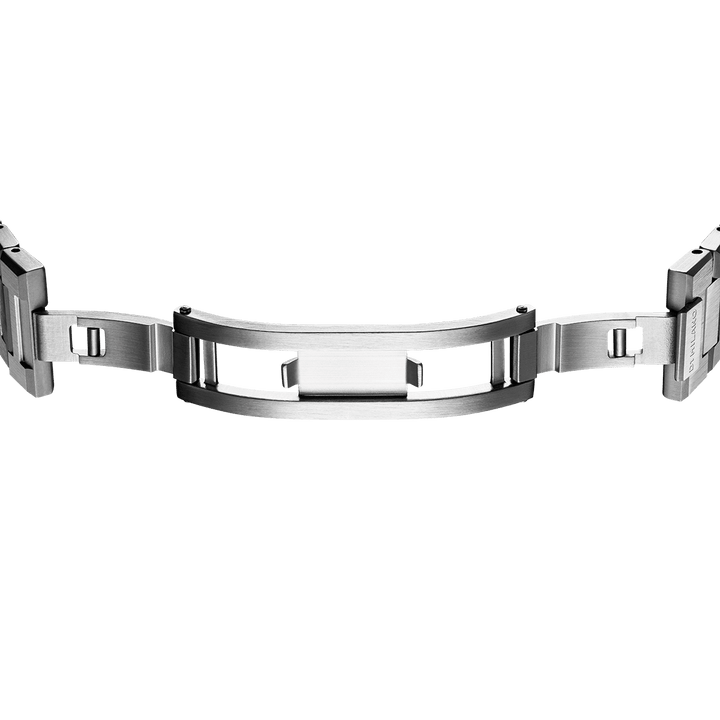 D1 Milano Silberne ultradünne Uhr 40 mm D1-SP-UT40BR01