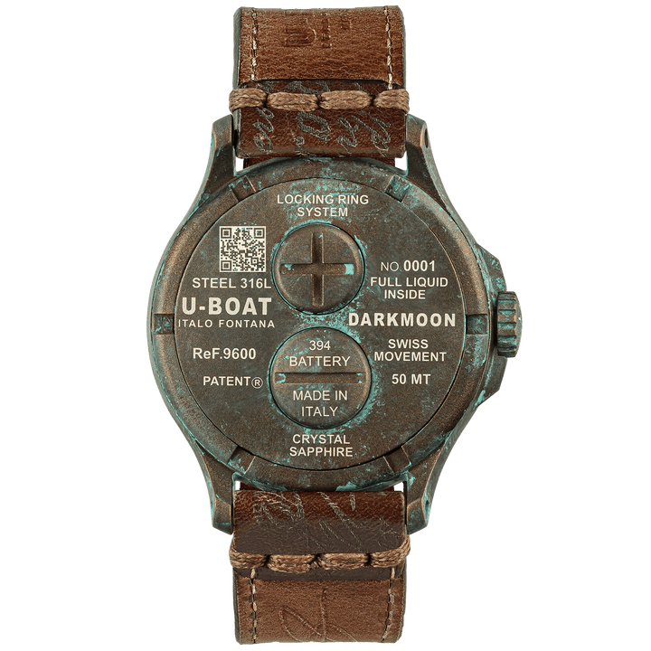 U-båd Darkmoon Se unik 44 mm kvarts stål finish PVD bronze 9600