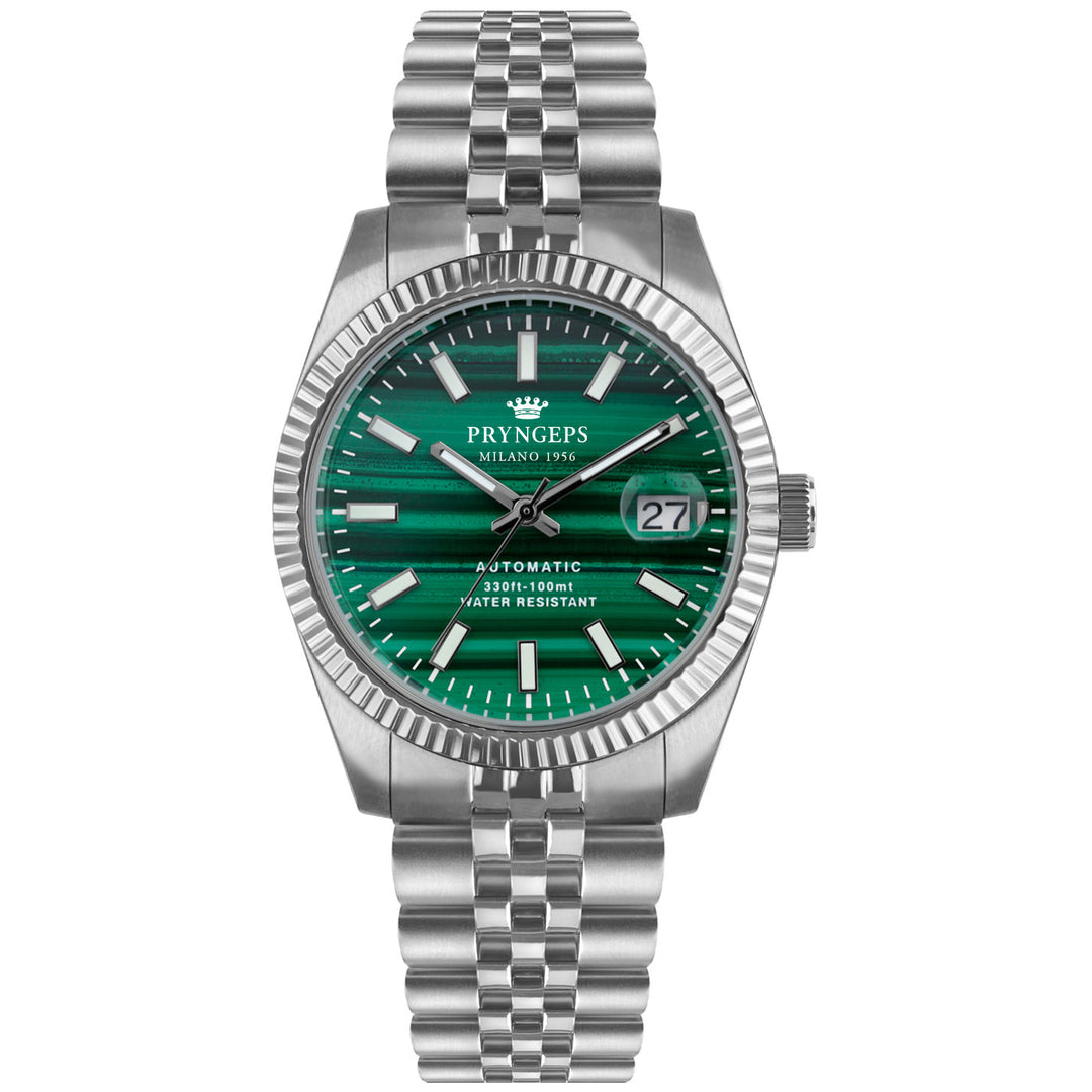 Pryngeps Erre X Malachite klocka 40mm grönt kvartsstål A1209 MA
