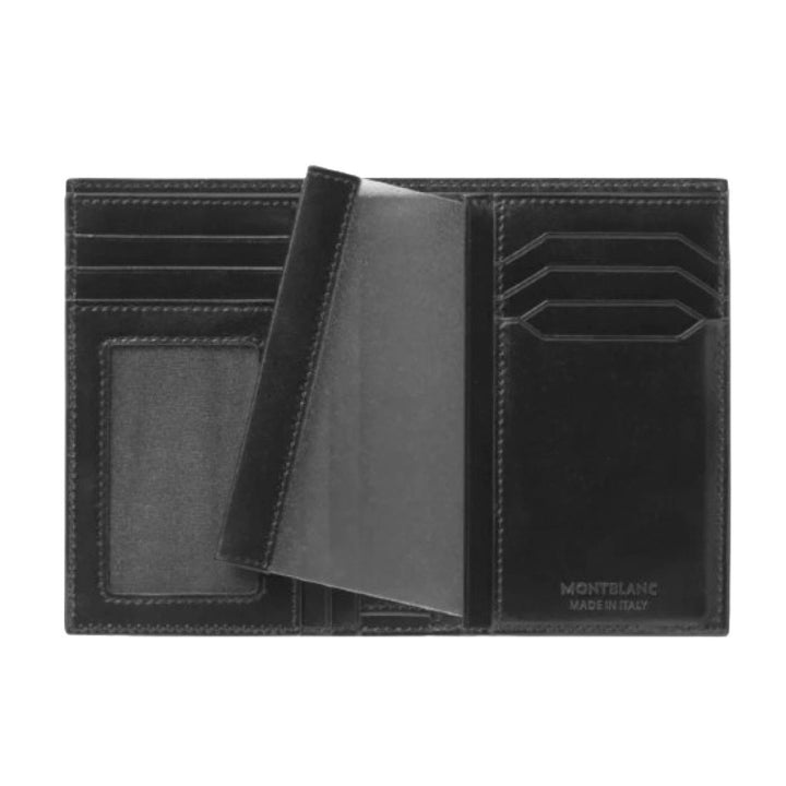 Montblanc -portefølje 7 rum og døridentitet dokumenterer Meisterstück Black 198380