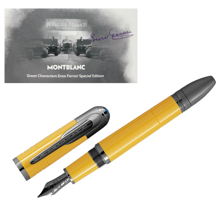 Montblanc fountain Great Characters Enzo Ferrari Special Edition Yellow Modena 13061