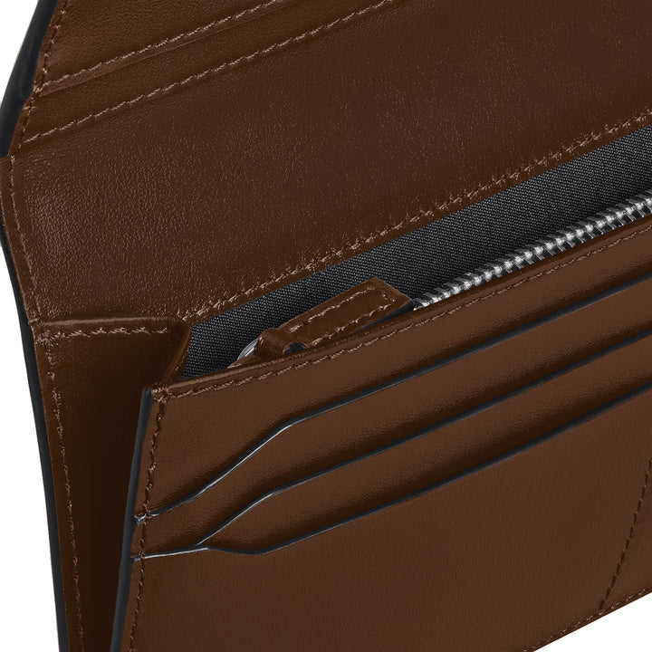 Montblanc pung 14 rum Meisterstück, lomme med brun gradient lynlås 220318