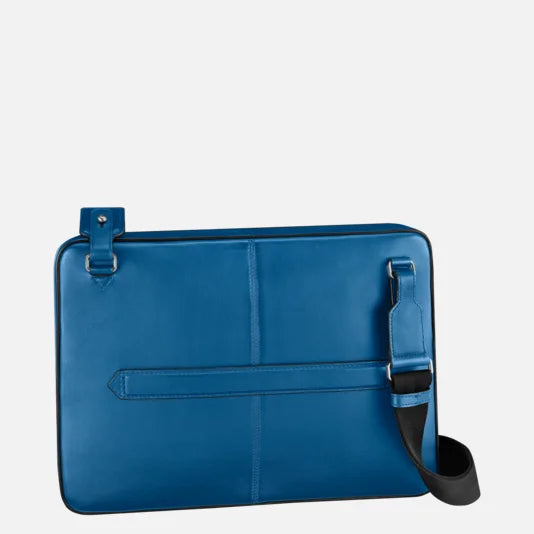 Montblanc borsa by computer Meisterstuck Urban blue cobalto 124080