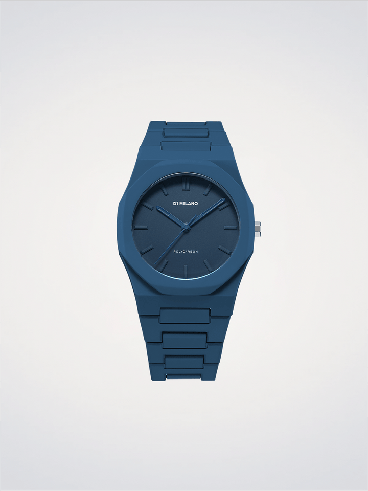 D1 Milano Marineblaues Polykarbon 40,5 mm D1-PCBJ21