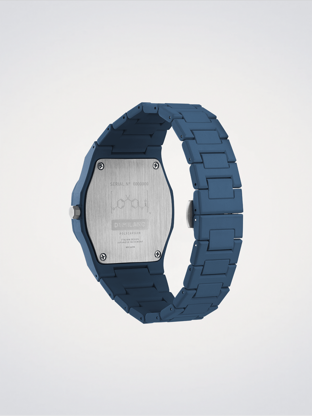 D1 Milano Marineblaues Polykarbon 40,5 mm D1-PCBJ21