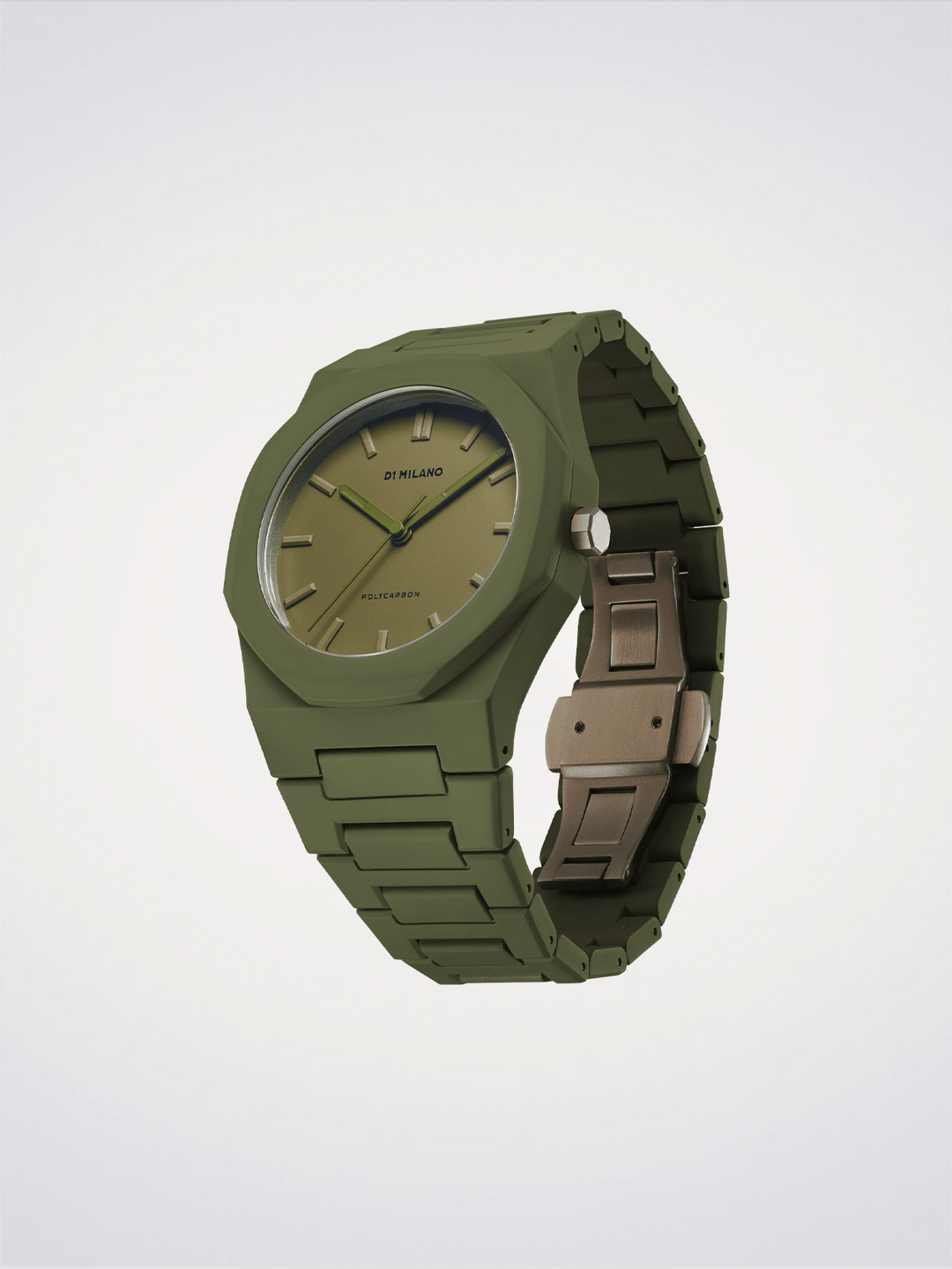 D1 Milano Military Green Polycarbon 40.5 mm D1-PCBJ22