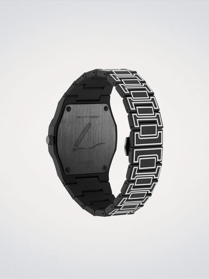 D1 Milano Black Sketch Polycarbon 40,5 mm D1-PCBJ33