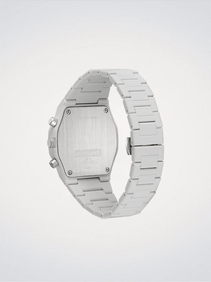 D1 Milano Fossil Grey Polychrono 40,5 mm D1-PHBJ08