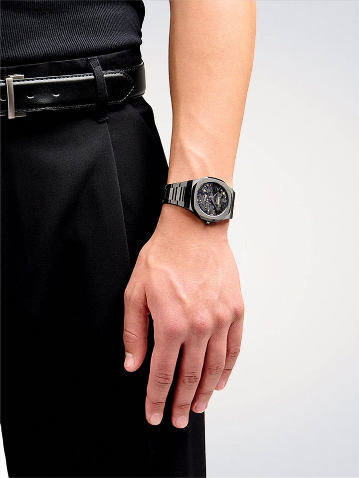 D1 Milano Black DLC Ultradünn 40 mm D1-UTBJ31
