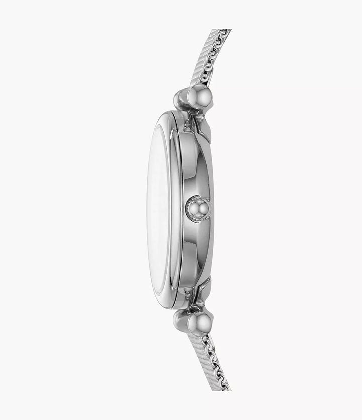 Fossil ur Carlie Mini Mini 28mm perlemor kvarts stål ES4432