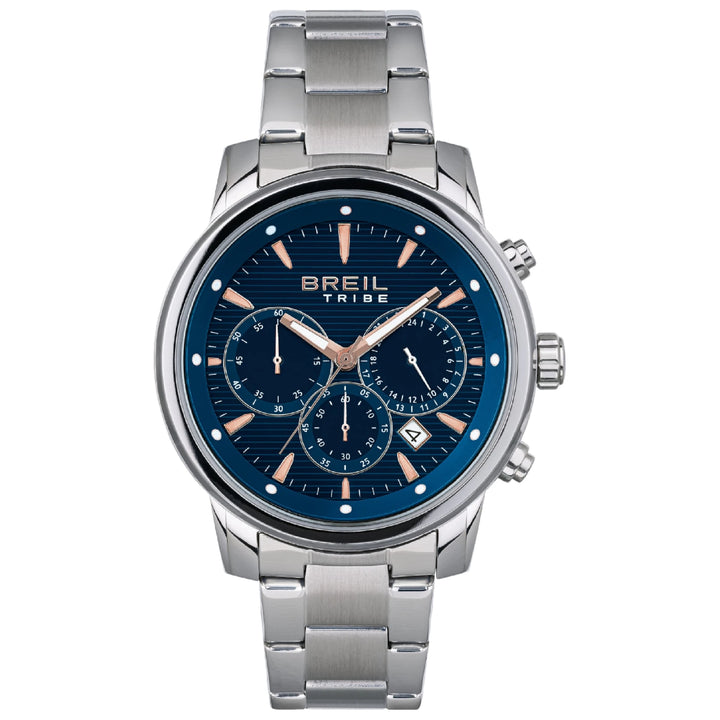 Breil Uhr Kaliber Chrono 43mm blauer Quarzstahl EW0645