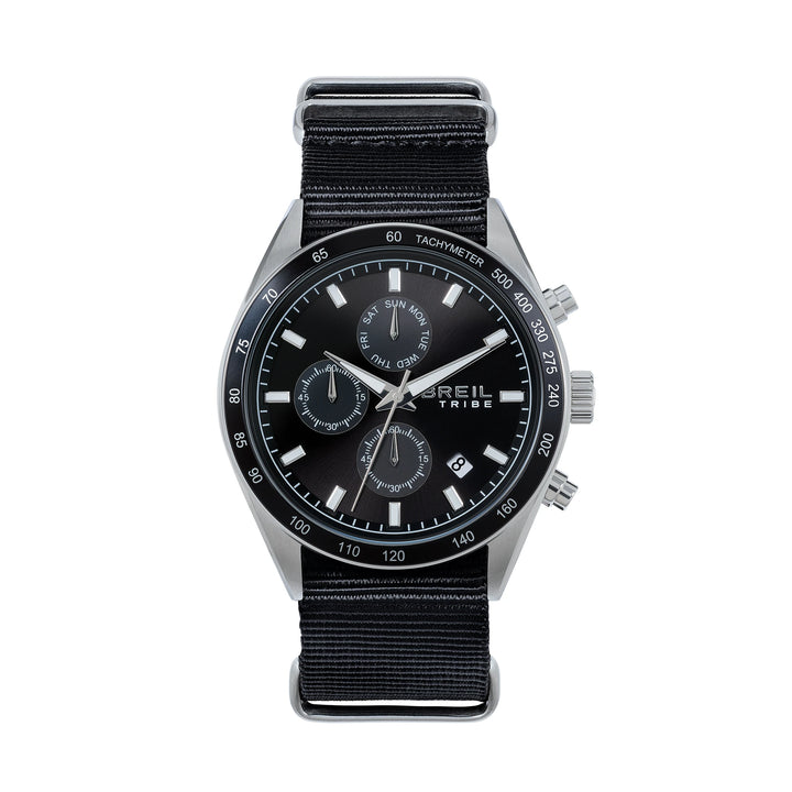Breil Echo Chrono Uhr 42 mm schwarzer Quarzstahl EW0815