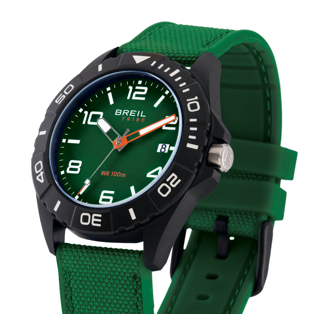 Breil ur Black Horizon 42mm grøn kvartsstål sort PVD finish EW0836