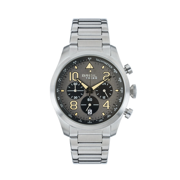 Breil Recon Chrono watch 42mm gray quartz steel EW0839