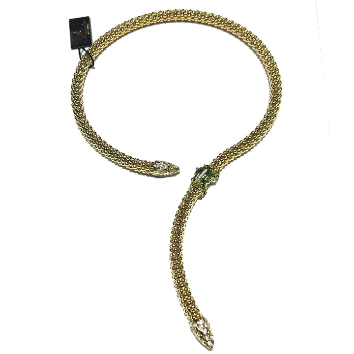 Federica Rossi Rana choker necklace bronze PVD finish 18kt yellow gold enamel FR.CO.31
