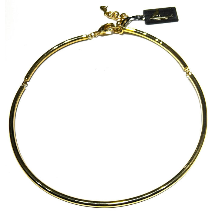 Federica Rossi stiv rørformet choker med 18 karat guld PVD finish FR.CO.33