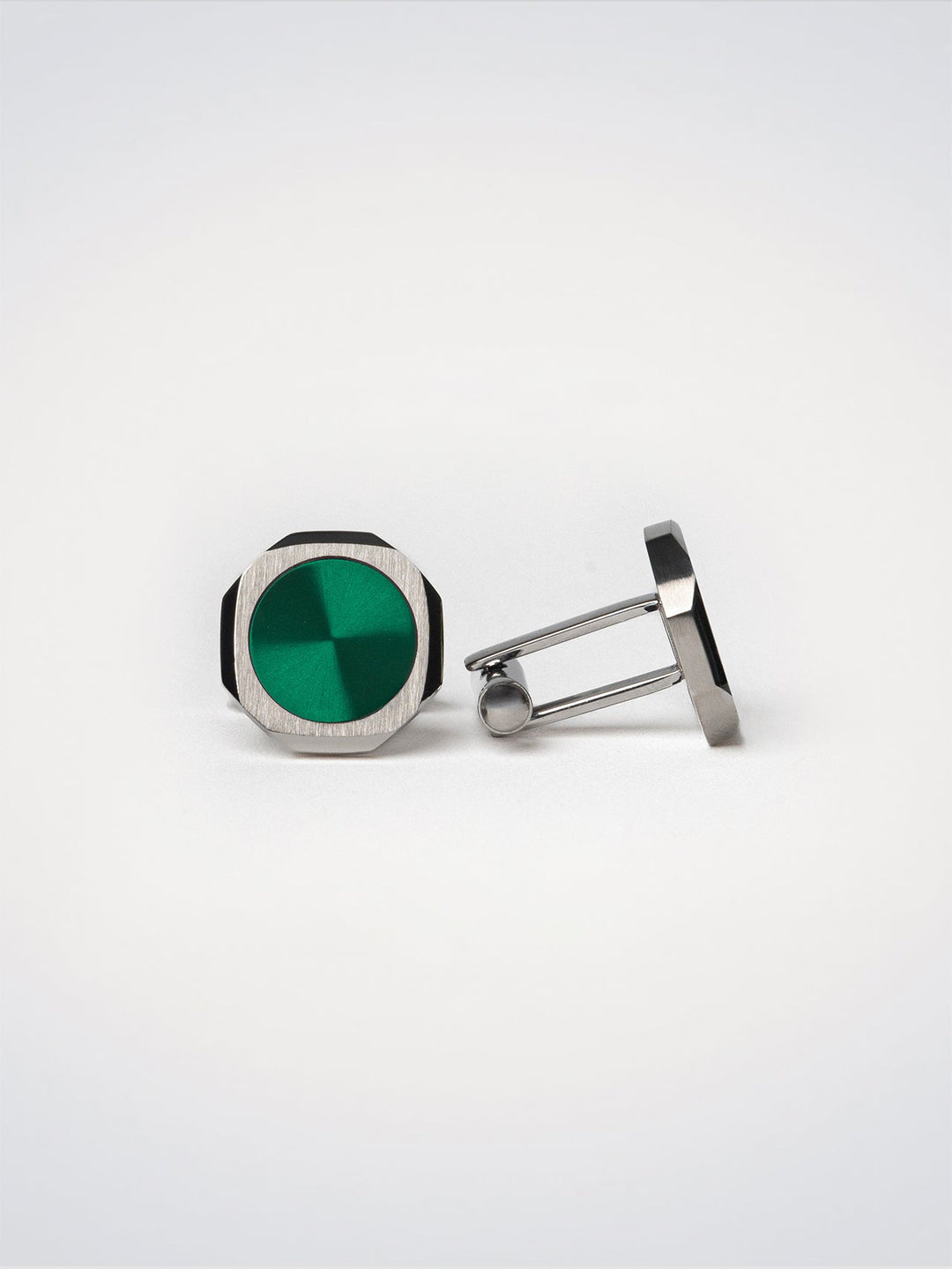 D1 Milano Green octagonal cufflinks D1-JWCLSU02