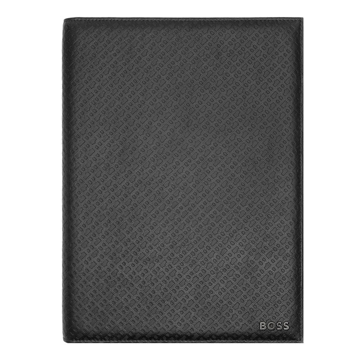 Hugo Boss A4 Monogramm-Ordner Schwarz HDF412A