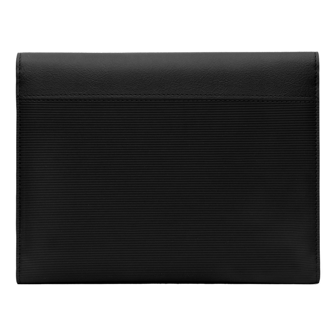 Hugo Boss A5 Pinstripe Folder Black HDM210A