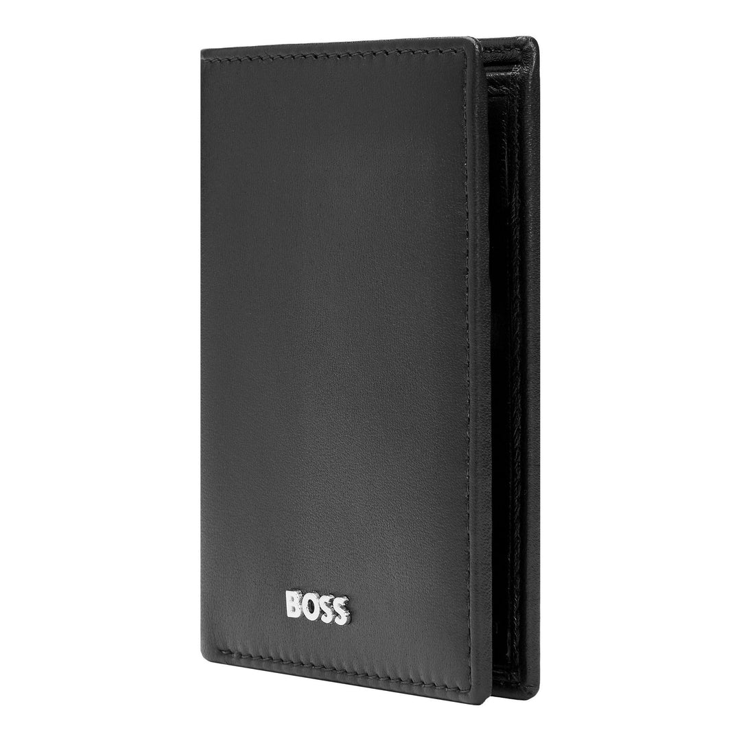 Hugo Boss Classic Smooth Klappkartenhalter Schwarz HLE403A